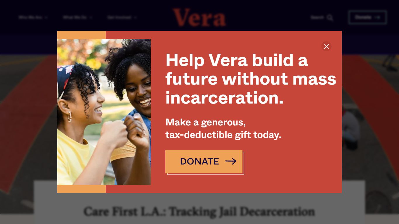 Care First L.A.: Tracking Jail Decarceration | Vera Institute